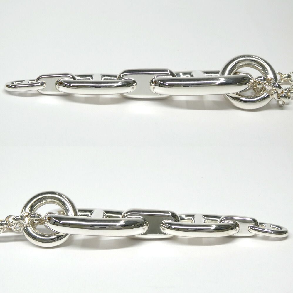 Hermes Necklace Chaine D'ancre Enchainee GM Silver — view 5