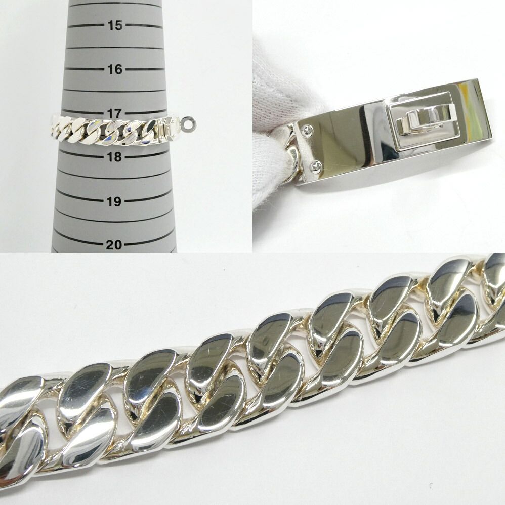 Hermes Bracelet Kelly Gourmette LG Silver — view 9