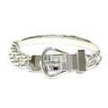 Hermes Bracelet Book le Cellier Inflexible 18 Silver