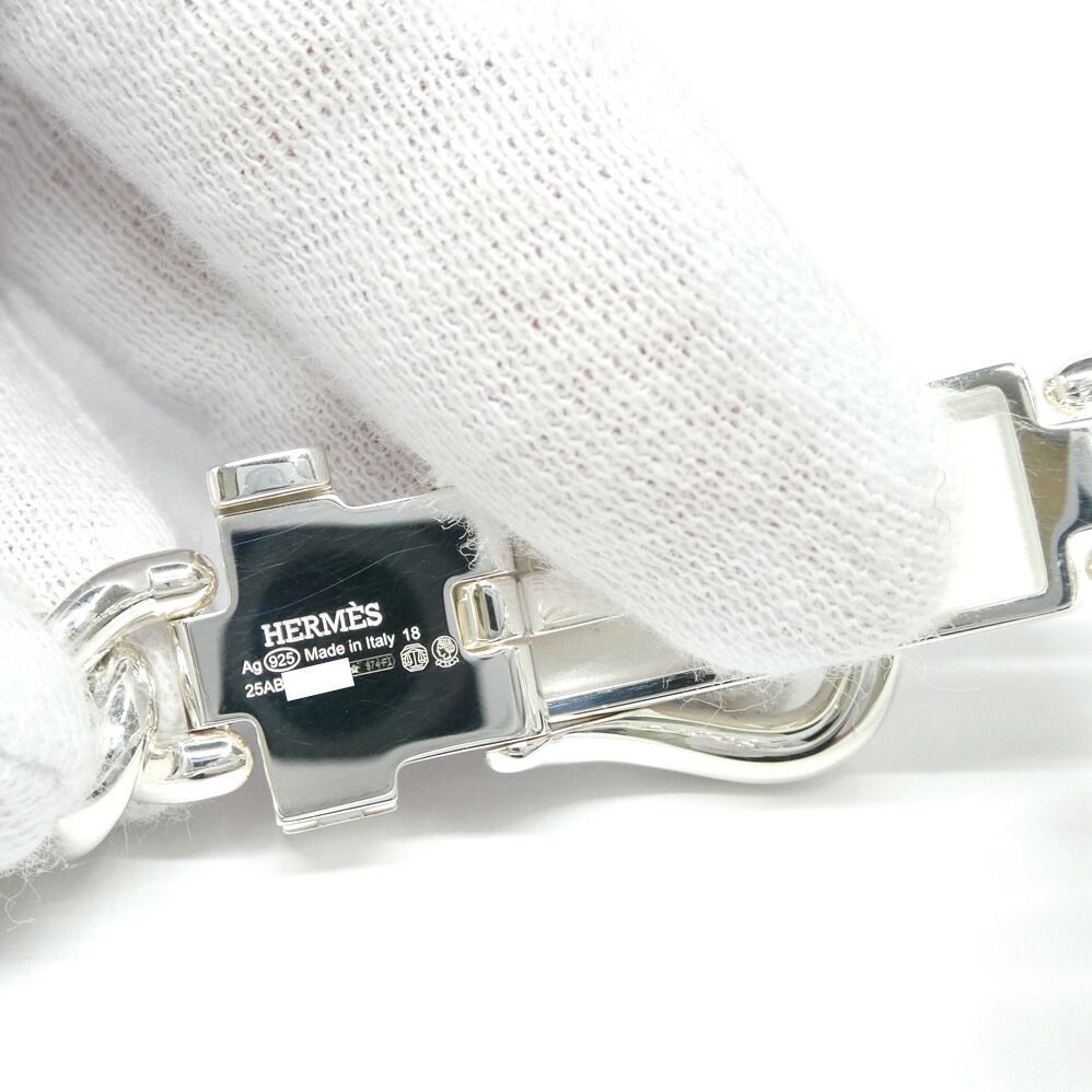 Hermes Bracelet Book le Cellier Inflexible 18 Silver — view 8