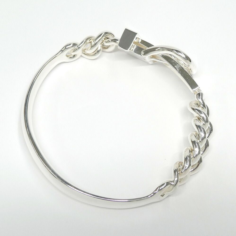 Hermes Bracelet Book le Cellier Inflexible 18 Silver — view 5