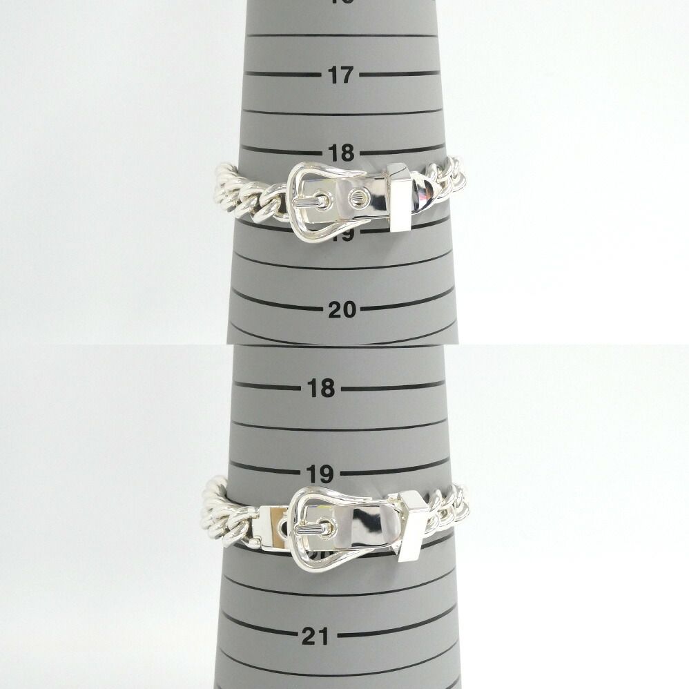 Hermes Bracelet Book le Cellier Inflexible 18 Silver — view 9