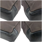 Bottega Veneta Canvas Intrecciato Leather Mini Tote Shoulder Bag Black Gray — view 5