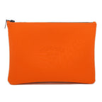 Hermes Neobain MM Orange Nylon Clutch Pouch