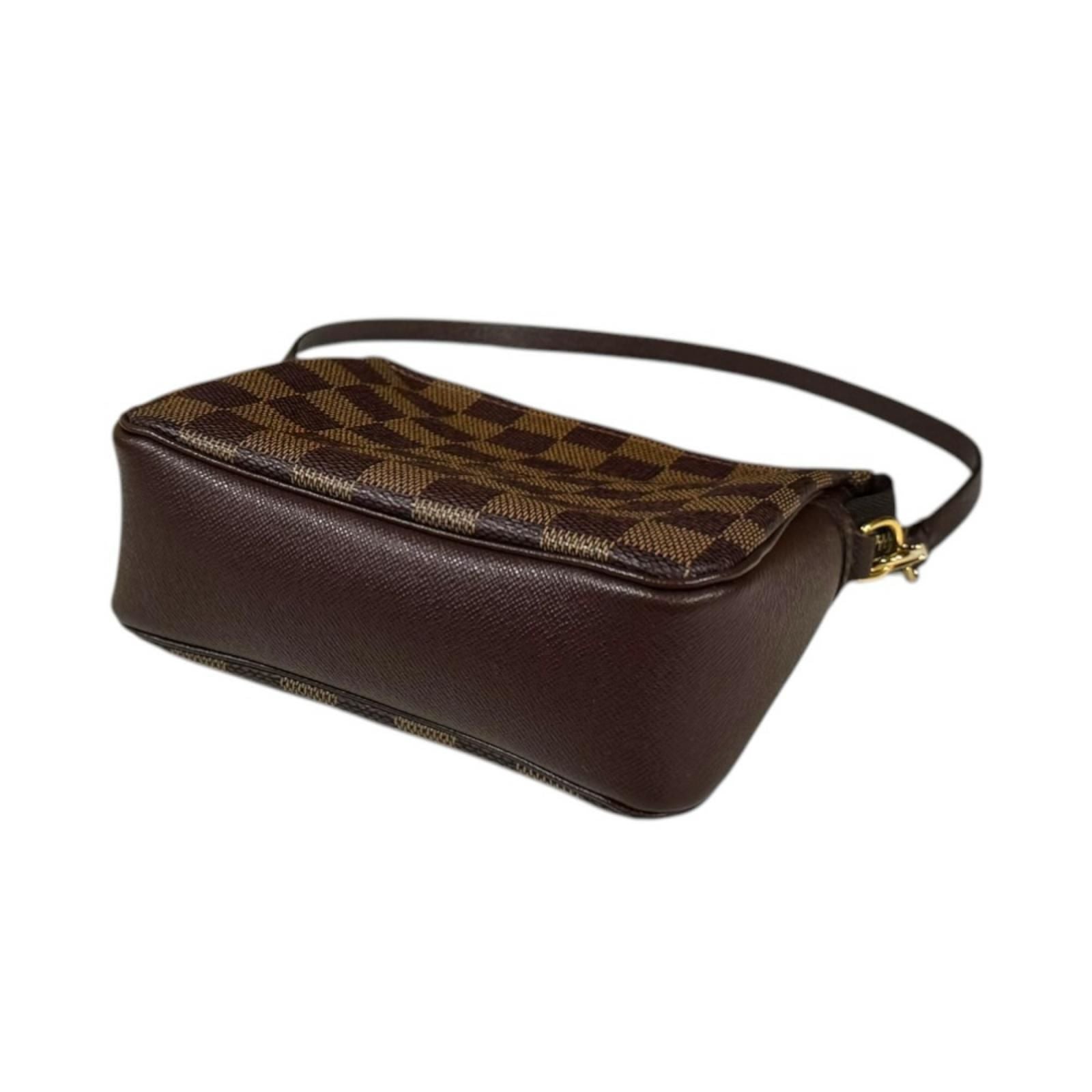 Louis Vuitton Trousse Makeup Damier Handbag Canvas Brown — view 5