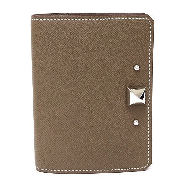 Hermes Card Case Business Holder Vo Madam Etoupe