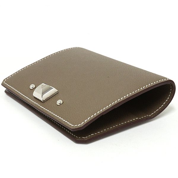 Hermes Card Case Business Holder Vo Madam Etoupe — view 5