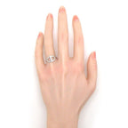 Hermes Ring Chaine D'ancre Contour Points Diamond Total 18k White Gold — view 5