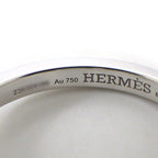 Hermes Ring Chaine D'ancre Contour Points Diamond Total 18k White Gold — view 3