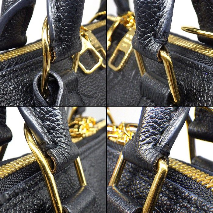 Louis Vuitton Handbag Neo Alma Noir Purple Monogram Empreinte Leather — view 8