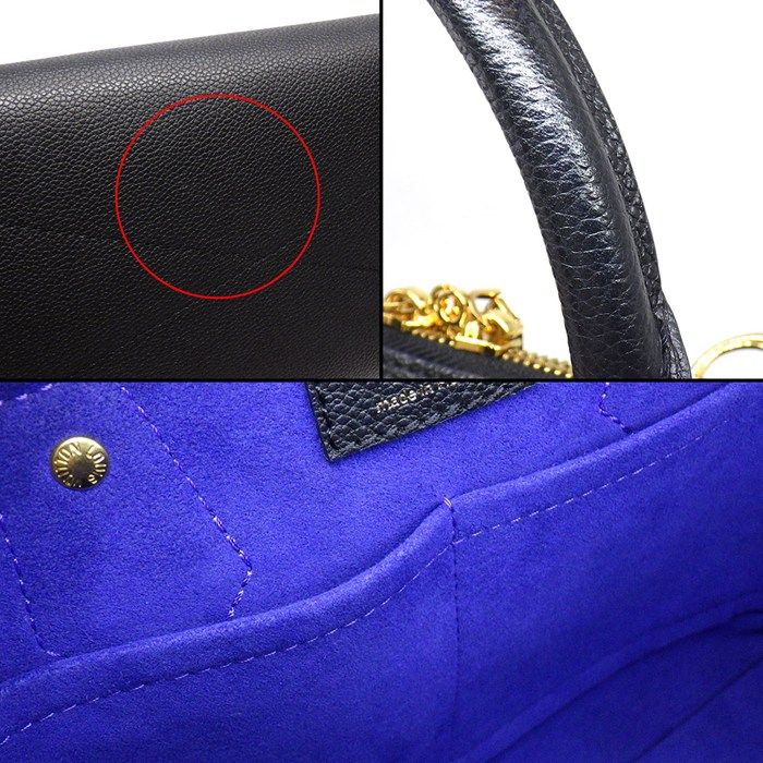 Louis Vuitton Handbag Neo Alma Noir Purple Monogram Empreinte Leather — view 9