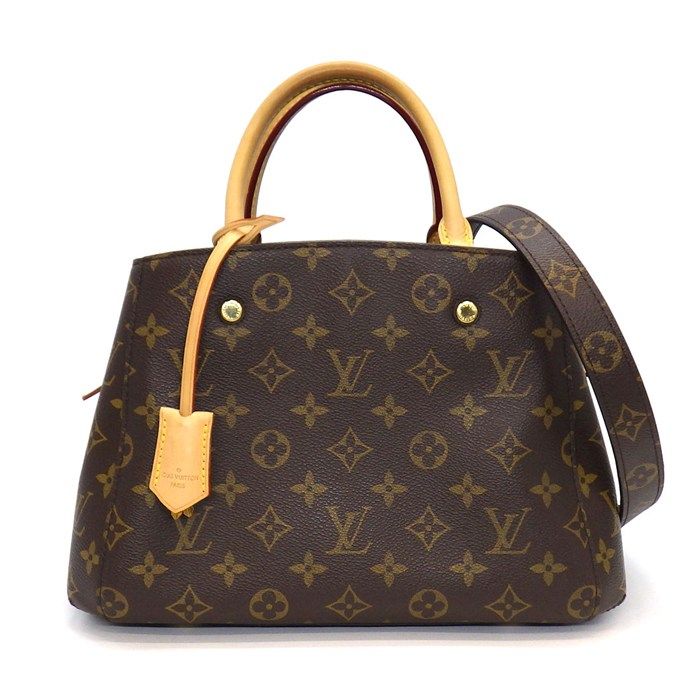 Louis Vuitton Shoulder Bag Montaigne BB Monogram Canvas Gold