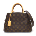 Louis Vuitton Shoulder Bag Montaigne BB Monogram Canvas Gold