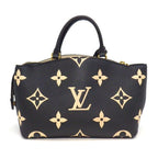 Louis Vuitton Handbag Petit Palais PM Noir Beige Bicolor Monogram Empreinte — view 2