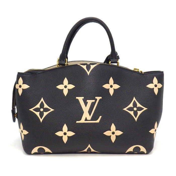 Louis Vuitton Handbag Petit Palais PM Noir Beige Bicolor Monogram Empreinte — view 2