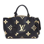 Louis Vuitton Handbag Petit Palais PM Noir Beige Bicolor Monogram Empreinte