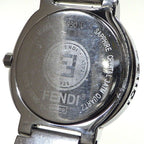 Fendi Watch Orologi Black Dial Logo Bracelet SS Quartz Analog — view 4