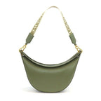 Loewe Shoulder Bag Luna Small Avocado Green Silk Calfskin Gold — view 2