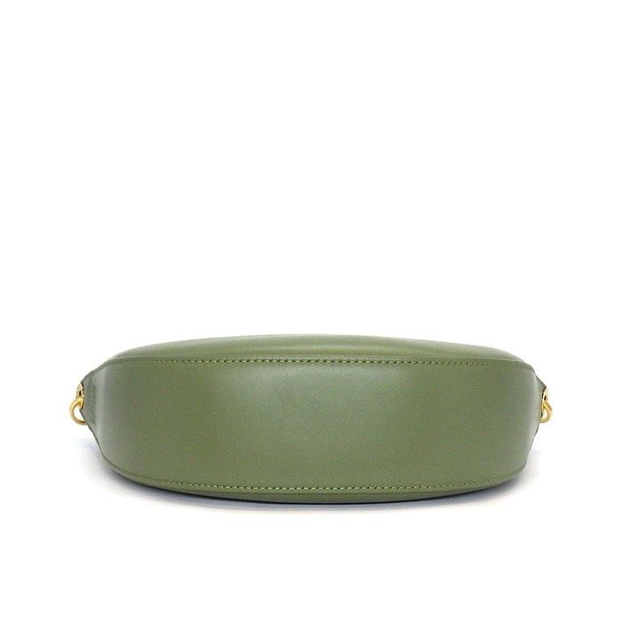 Loewe Shoulder Bag Luna Small Avocado Green Silk Calfskin Gold — view 4