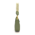 Loewe Shoulder Bag Luna Small Avocado Green Silk Calfskin Gold — view 3
