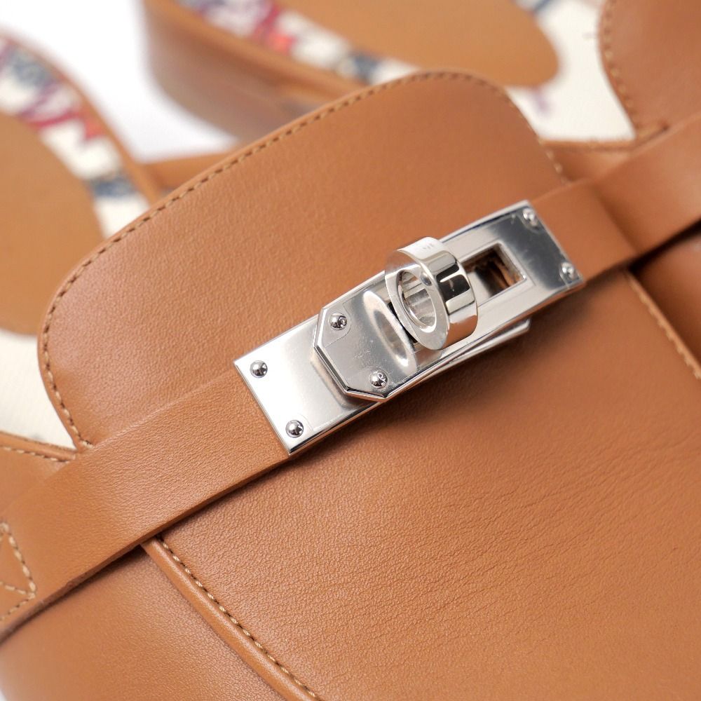 Hermes Oz Mules 36.5 Kelly Buckle Sandals — view 5