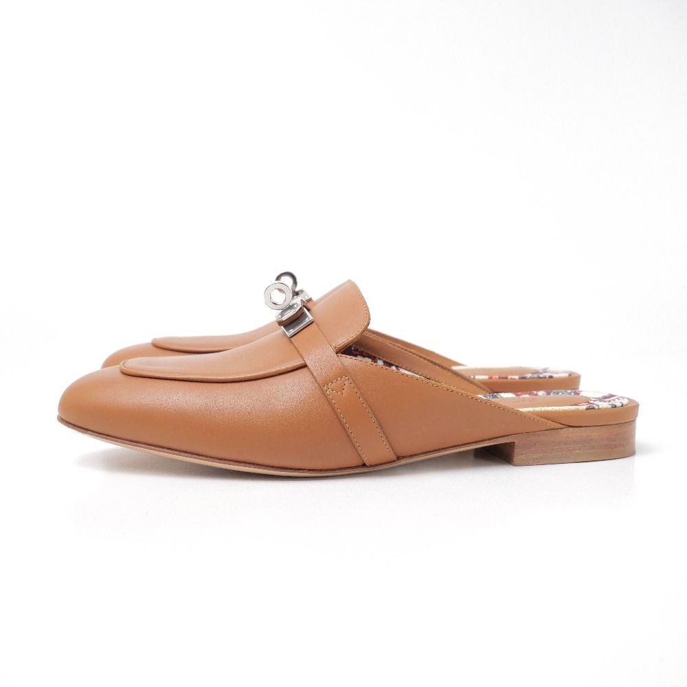 Hermes Oz Mules 36.5 Kelly Buckle Sandals — view 2