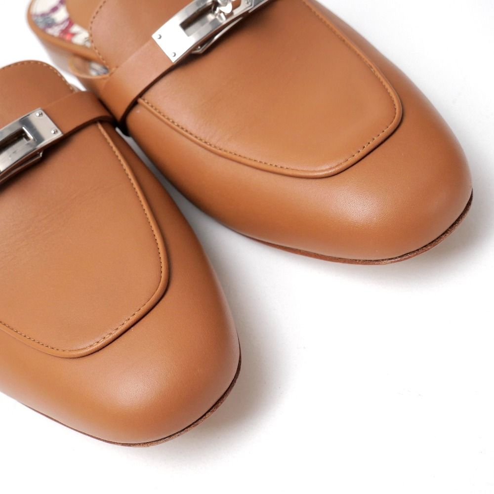 Hermes Oz Mules 36.5 Kelly Buckle Sandals — view 4