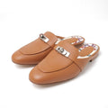 Hermes Oz Mules 36.5 Kelly Buckle Sandals