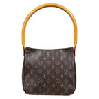 Louis Vuitton Looping MM Monogram Shoulder Bag Canvas Brown — view 3