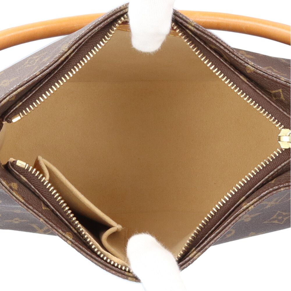 Louis Vuitton Looping MM Monogram Shoulder Bag Canvas Brown — view 6