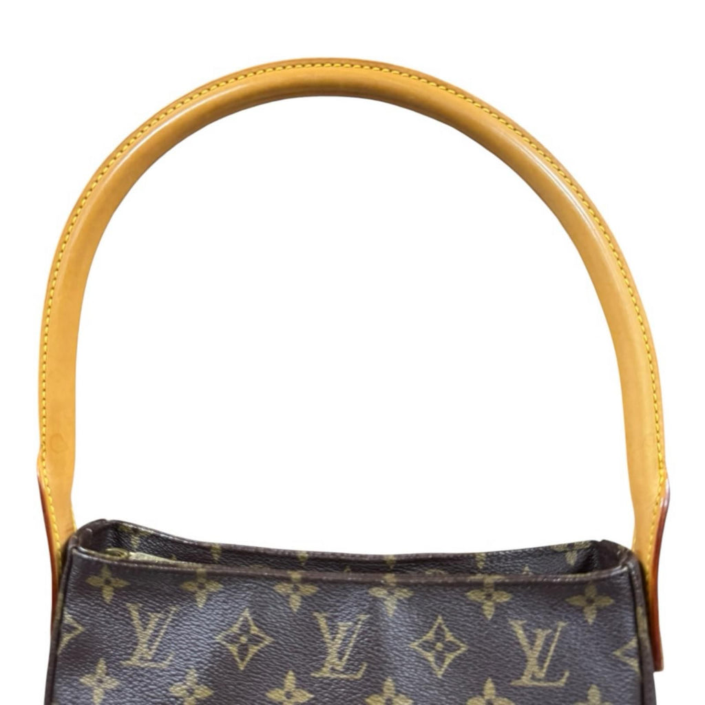 Louis Vuitton Looping MM Monogram Shoulder Bag Canvas Brown — view 7