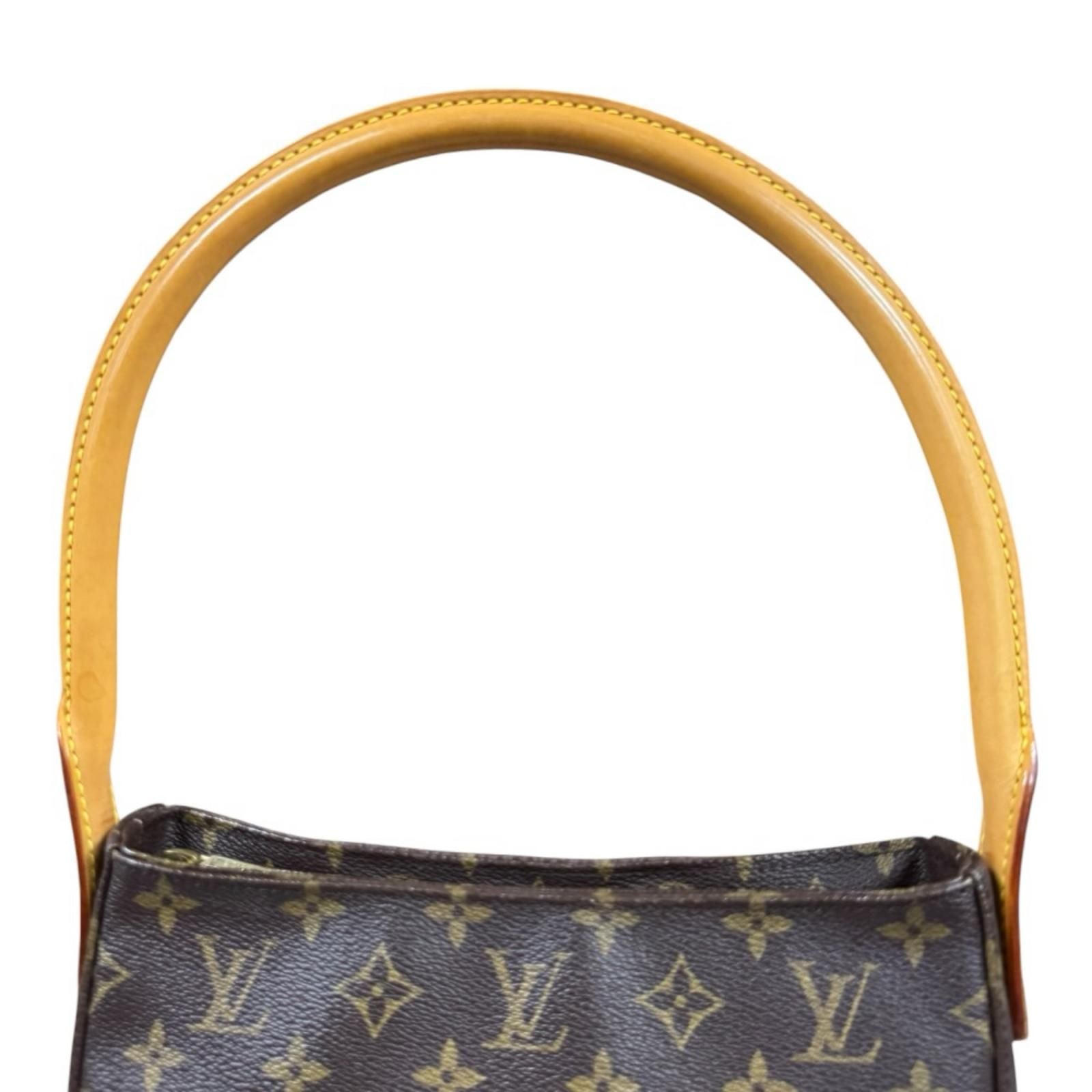 Louis Vuitton Looping MM Monogram Shoulder Bag Canvas Brown — view 7