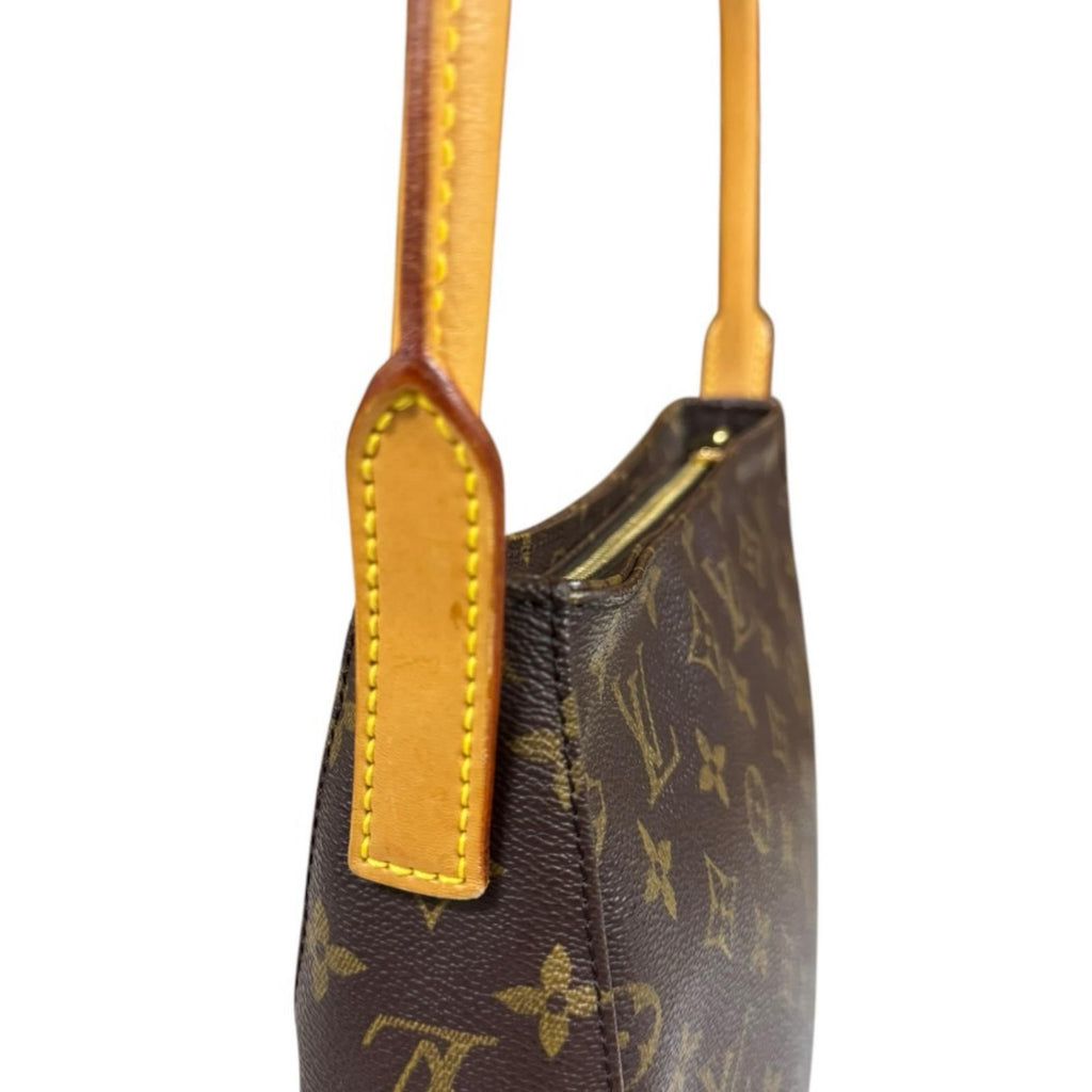 Louis Vuitton Looping MM Monogram Shoulder Bag Canvas Brown — view 8