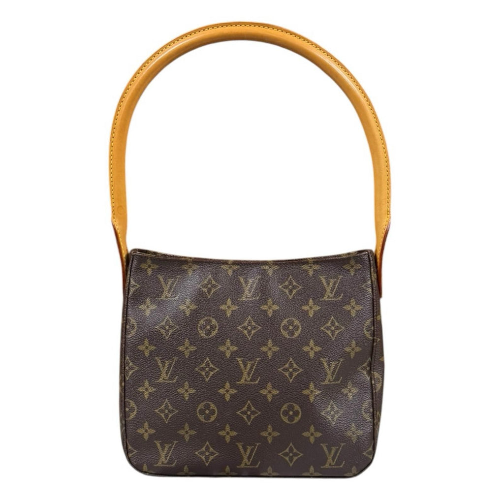 Louis Vuitton Looping MM Monogram Shoulder Bag Canvas Brown