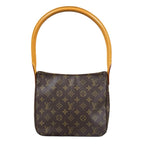 Louis Vuitton Looping MM Monogram Shoulder Bag Canvas Brown