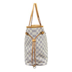 Louis Vuitton Neverfull MM Damier Azur Tote Canvas White — view 5