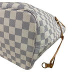Louis Vuitton Neverfull MM Damier Azur Tote Canvas White — view 9