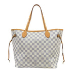 Louis Vuitton Neverfull MM Damier Azur Tote Canvas White — view 2