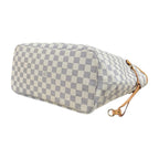 Louis Vuitton Neverfull MM Damier Azur Tote Canvas White — view 6