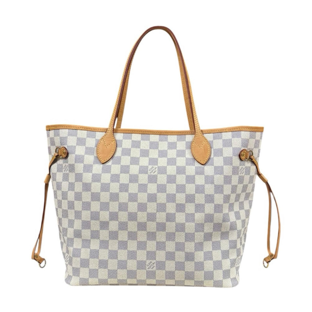 Louis Vuitton Neverfull MM Damier Azur Tote Canvas White — view 4
