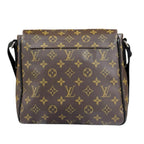 Louis Vuitton District PM Monogram Macassar Shoulder Bag Brown — view 3