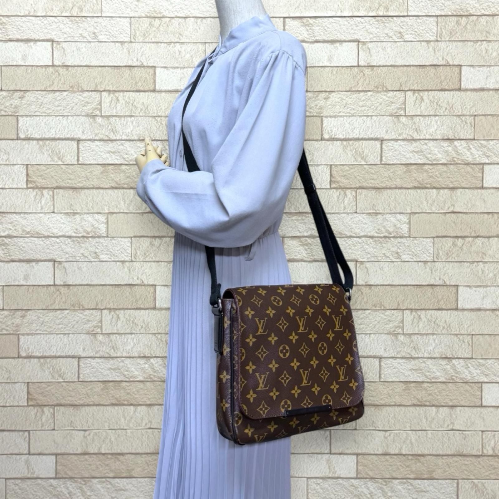 Louis Vuitton District PM Monogram Macassar Shoulder Bag Brown — view 2