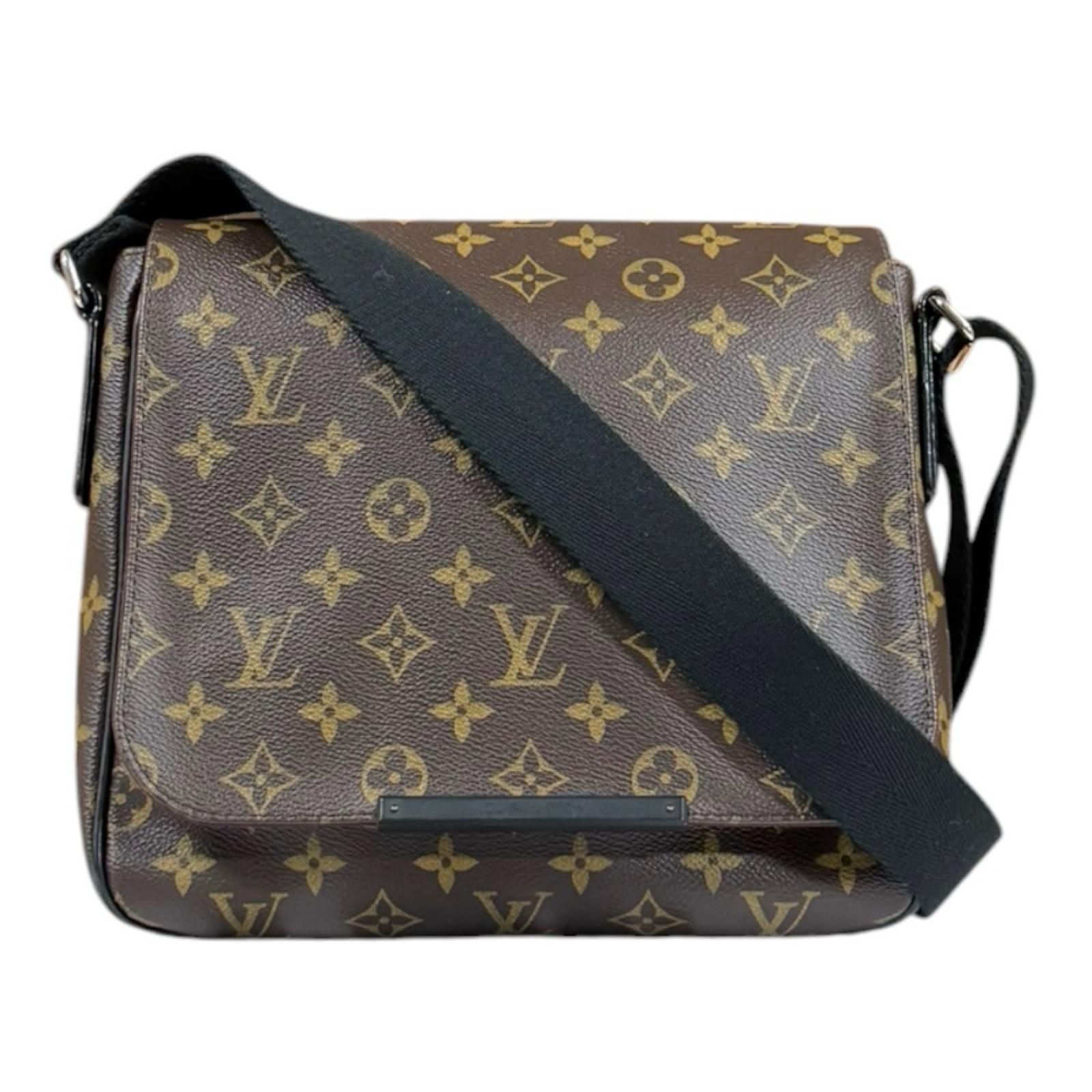 Louis Vuitton District PM Monogram Macassar Shoulder Bag Brown