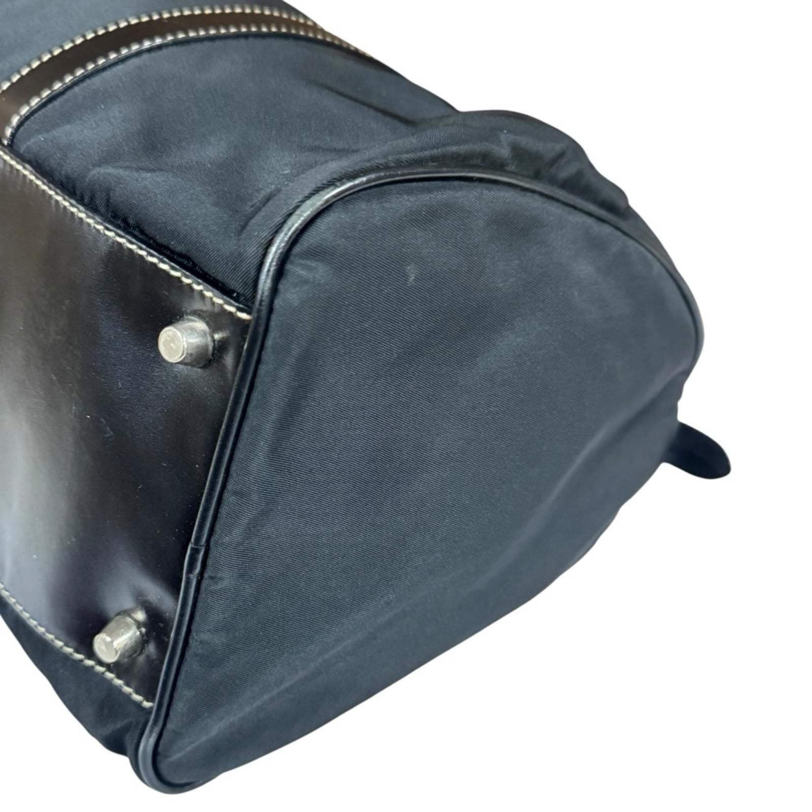 Prada Mini Boston Bag Nylon Black — view 8