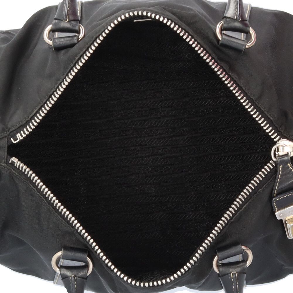Prada Mini Boston Bag Nylon Black — view 7