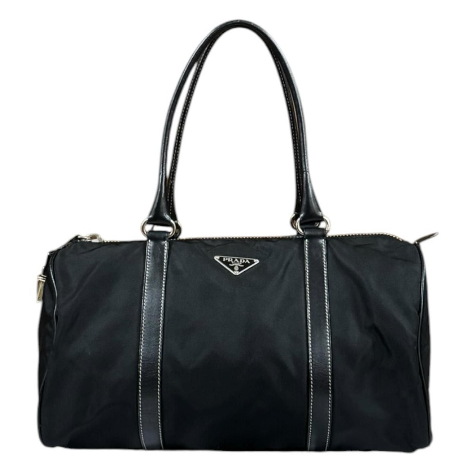 Prada Mini Boston Bag Nylon Black
