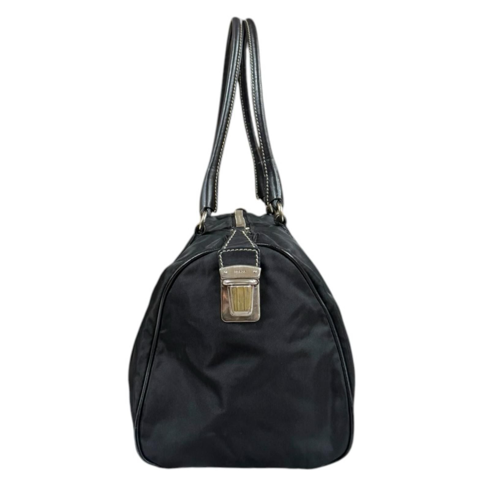 Prada Mini Boston Bag Nylon Black — view 4