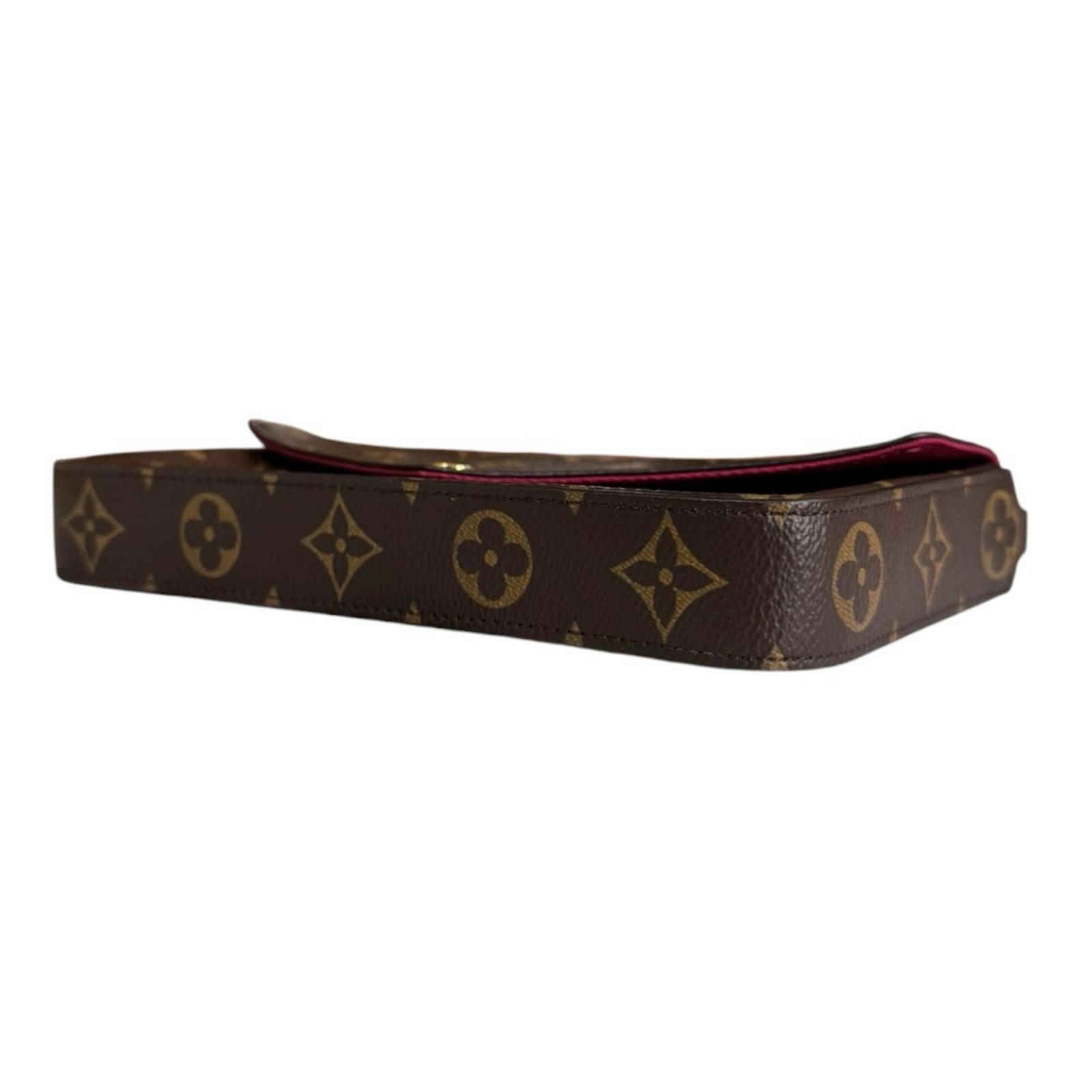 Louis Vuitton Pochette Felicity Monogram Shoulder Bag Canvas Brown — view 5