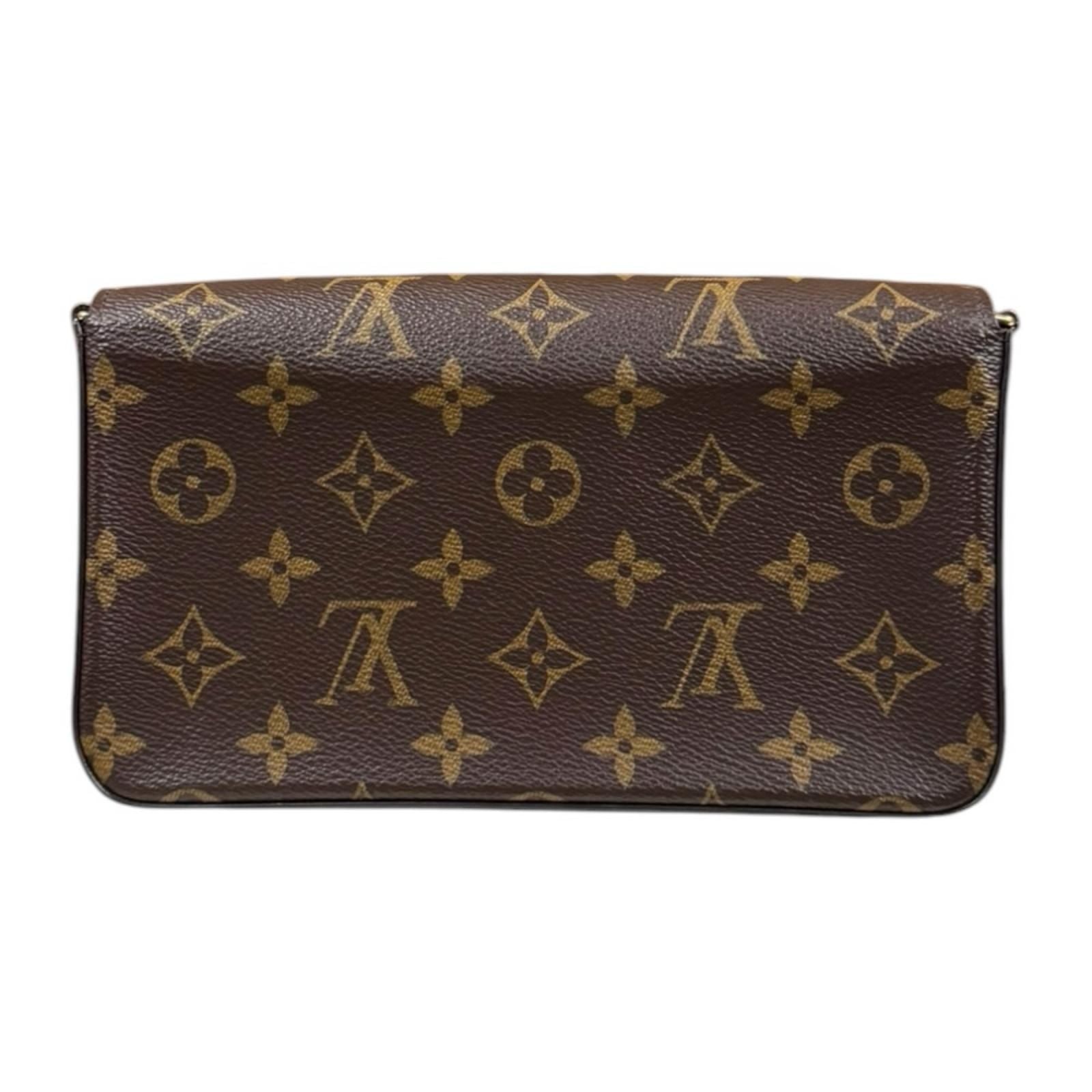 Louis Vuitton Pochette Felicity Monogram Shoulder Bag Canvas Brown — view 3