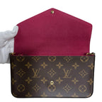 Louis Vuitton Pochette Felicity Monogram Shoulder Bag Canvas Brown — view 7